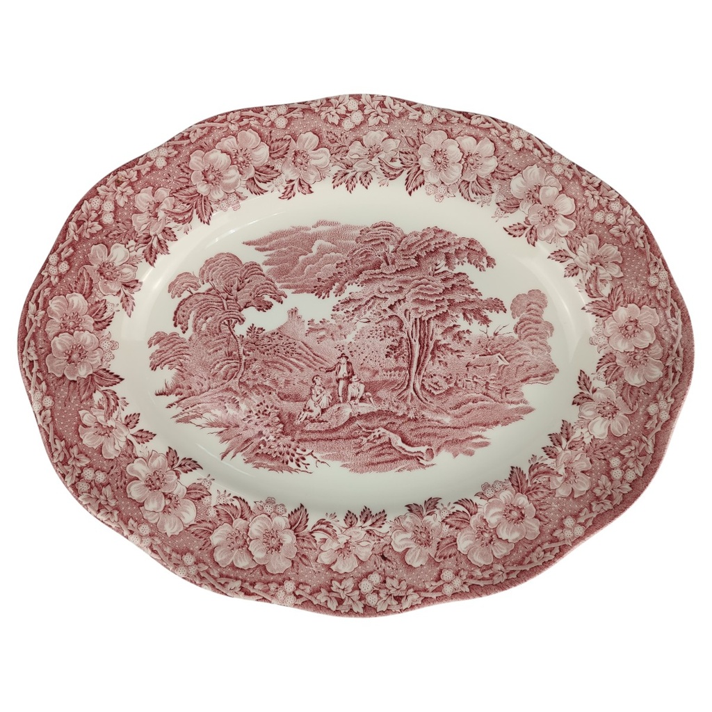 [1818292-1] Servierplatte 29,5x23,5 cm Unicorn Woodland Rot