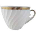 Kaffeetasse Tasse Goldrand Golddekor Gareis Form 640 Rillenrelief