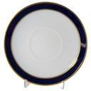 Untertasse für Suppe Goldrand 17 cm Schumann Arzberg Form 1700 Echt Cobalt mit
