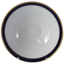 Schüssel Servierschüssel Goldrand 21,4 cm Schumann Arzberg Form 1700 Echt Cobalt mit