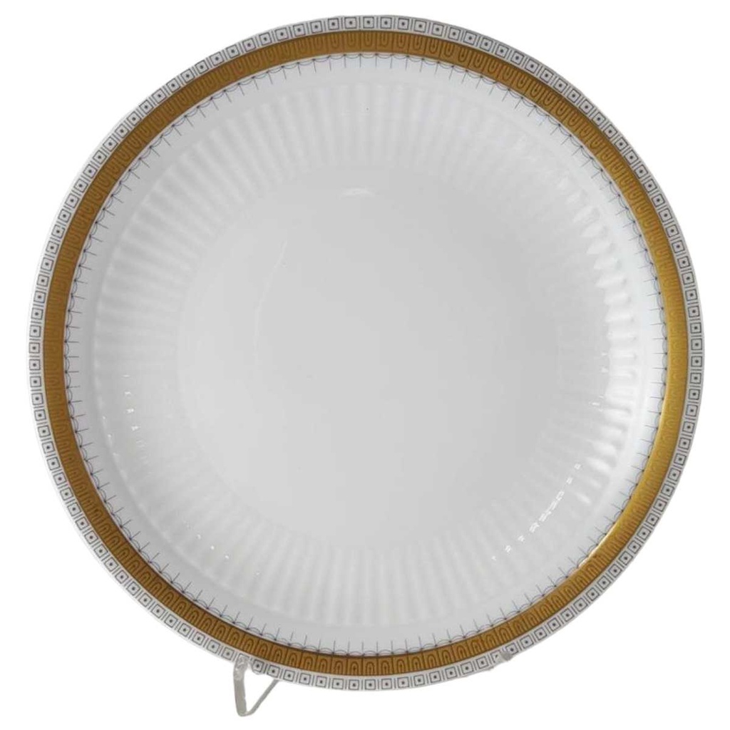 [458137651] Kuchenteller Dessertteller Frühstücksteller 19,7 cm Seltmann Weiden Vohenstrauß Grau Gold Dekor
