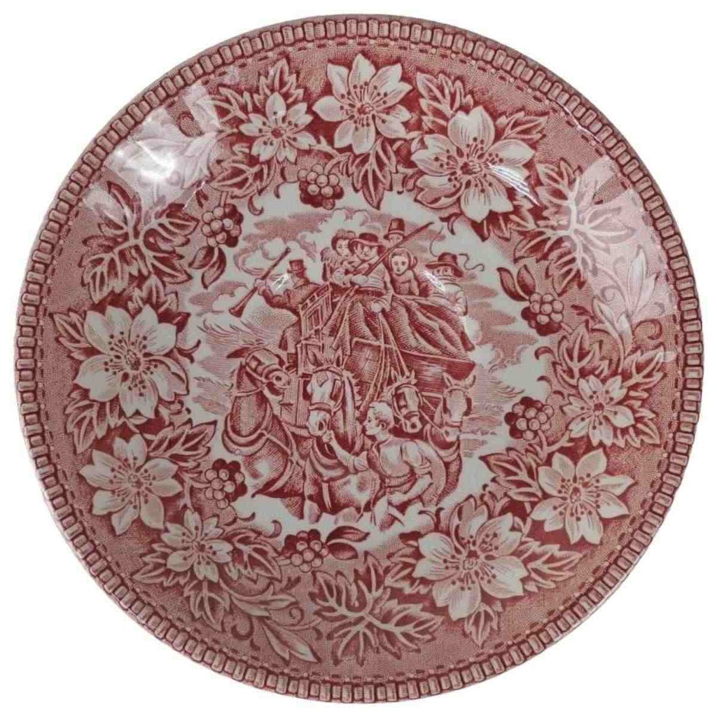 [458138234-1] Untertasse für Kaffee 14,5 cm Royal Tudor Coaching Taverns Rot