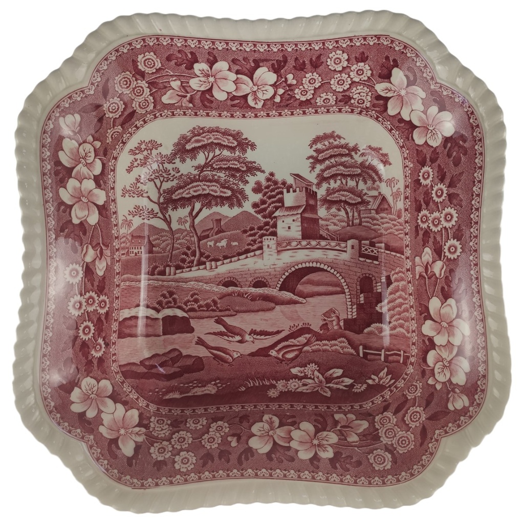 [4581909-1] Schüssel Servierschüssel Gemüseschüssel groß Spode Copeland Pink Tower