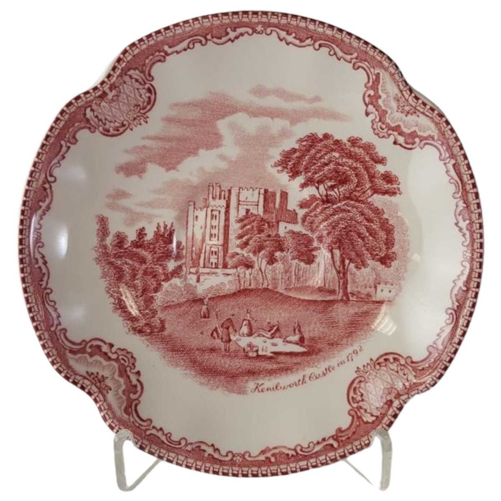 [98056-1] Untertasse für Tee/Kaffee 14 cm Johnson Bros Old Britain Castles Rot