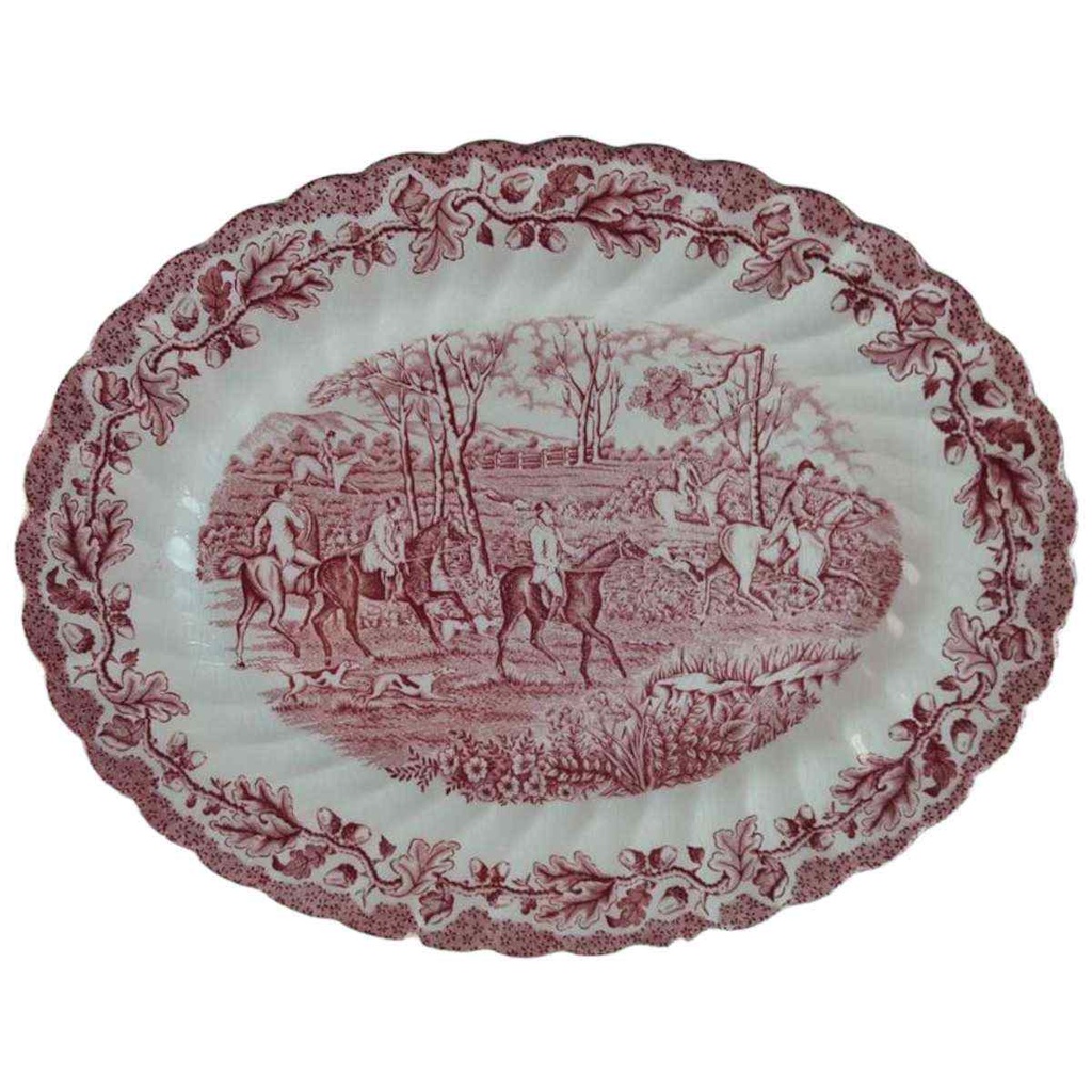 [98123-2] Servierplatte Fleischplatte 29x22,5 cm Myott Country Life Rot
