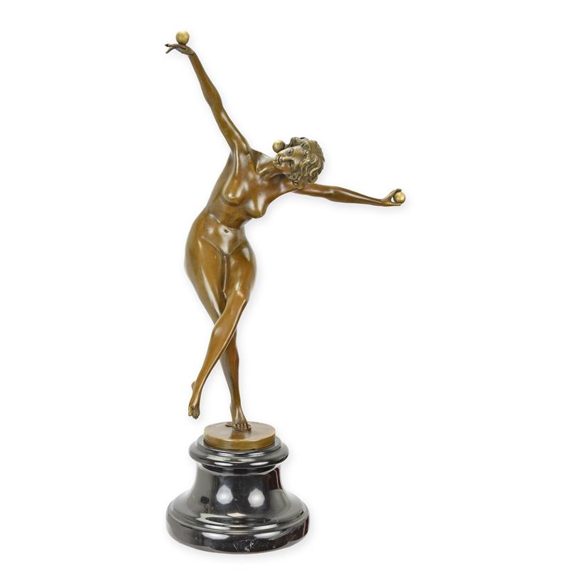 Bronzeskulptur Bronzefigur Balltänzerin