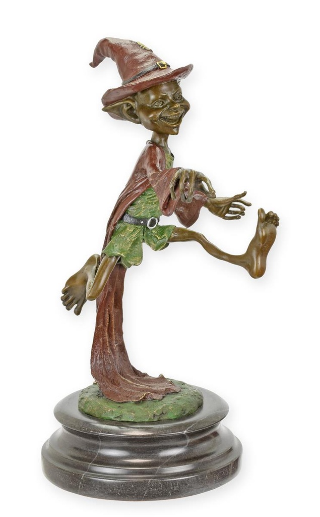 Bronzeskulptur Bronzefigur Goblin