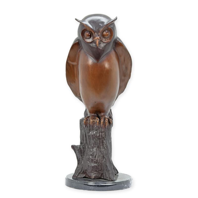 [LA-1780935] Bronzeskulptur Bronzefigur Eule