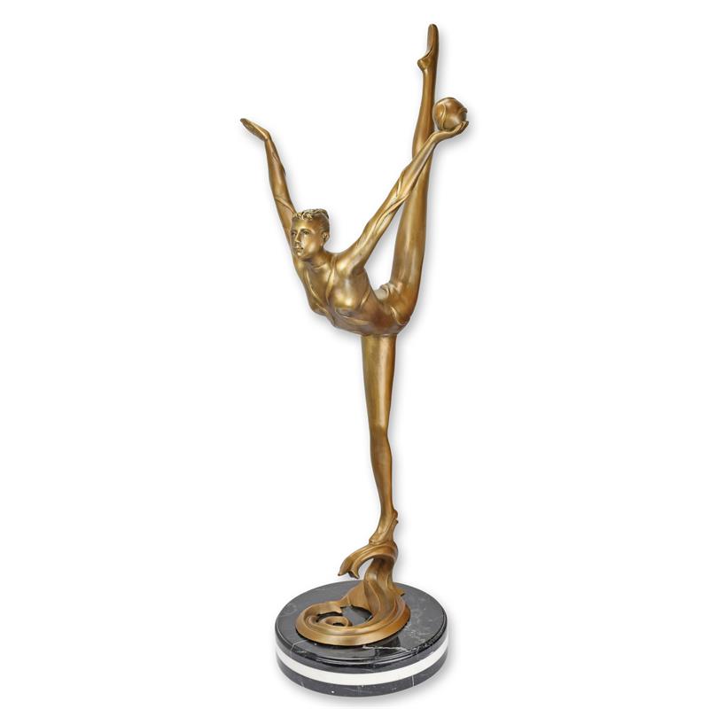 [LA-1781120] Bronzeskulptur Bronzefigur Ballerina mit Ball