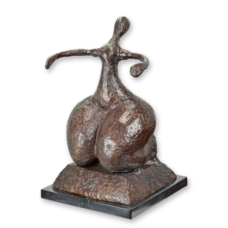 Bronzeskulptur Bronzefigur Modernistisch Liegender Frauenakt