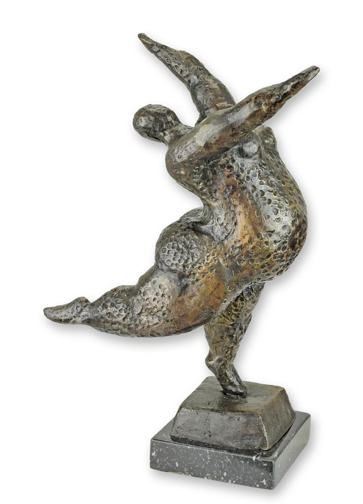 [LA-1781181] Bronzeskulptur Bronzefigur Modernistisch Tänzerin Akt