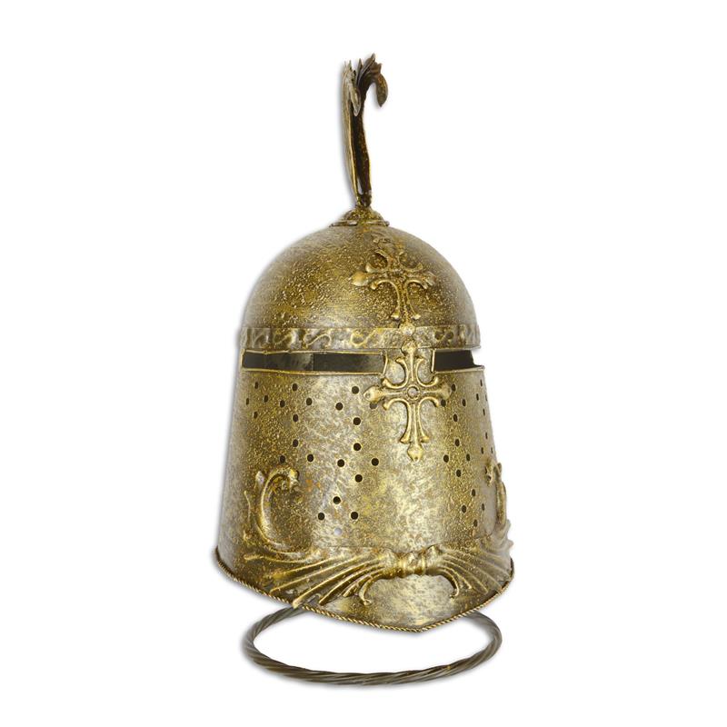 Ritterhelm Eisen auf Ständer