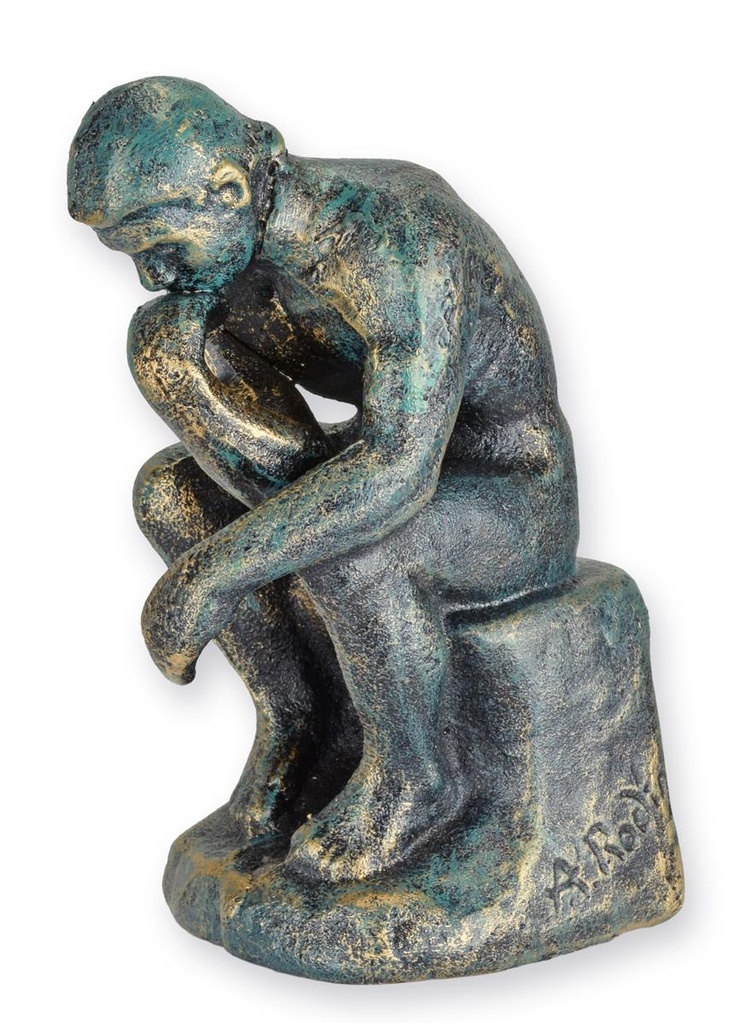 Figur Gusseisen Denker