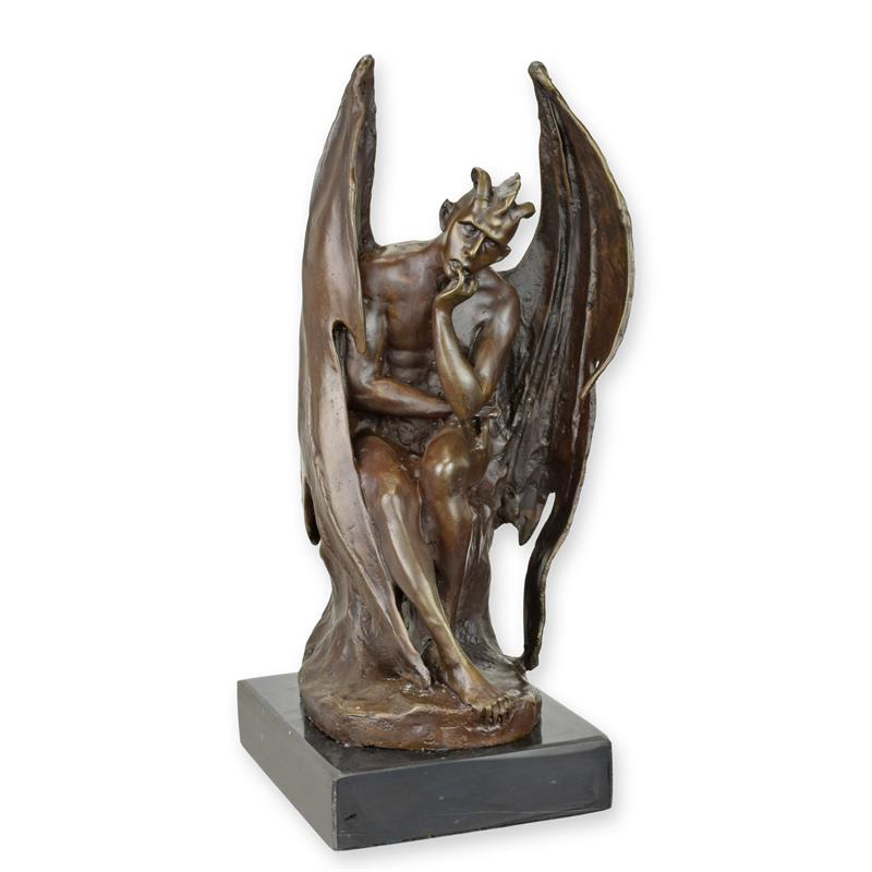 Bronzeskulptur Bronzefigur Satan