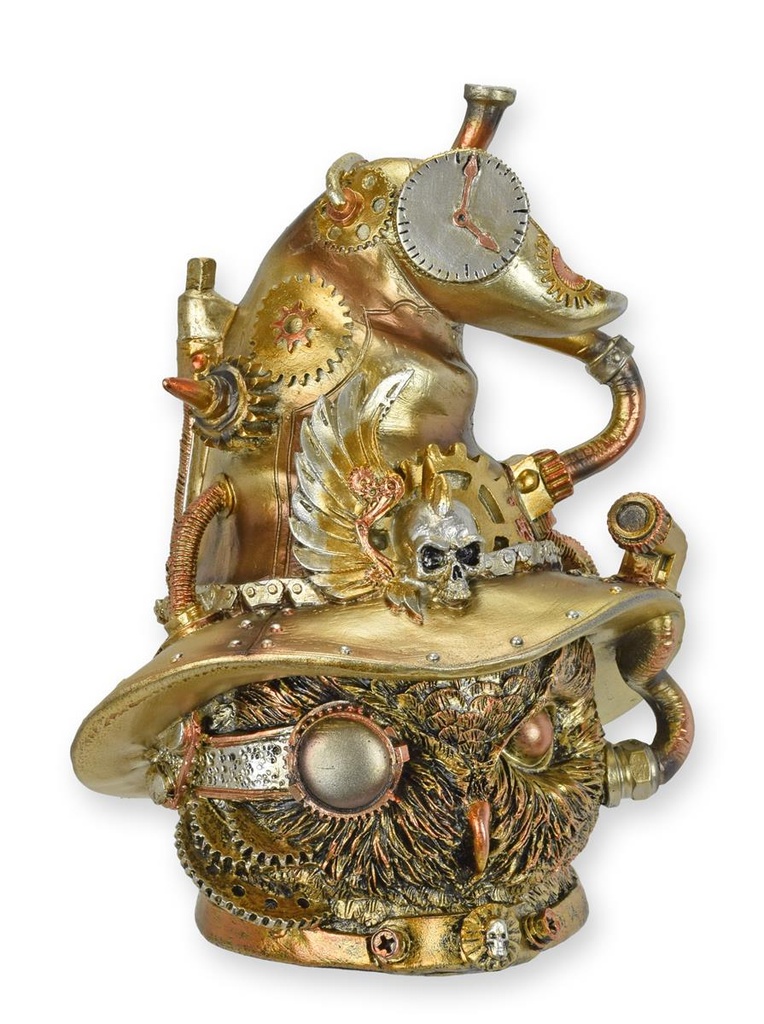 Figur Harz Steampunk Eulenkopf