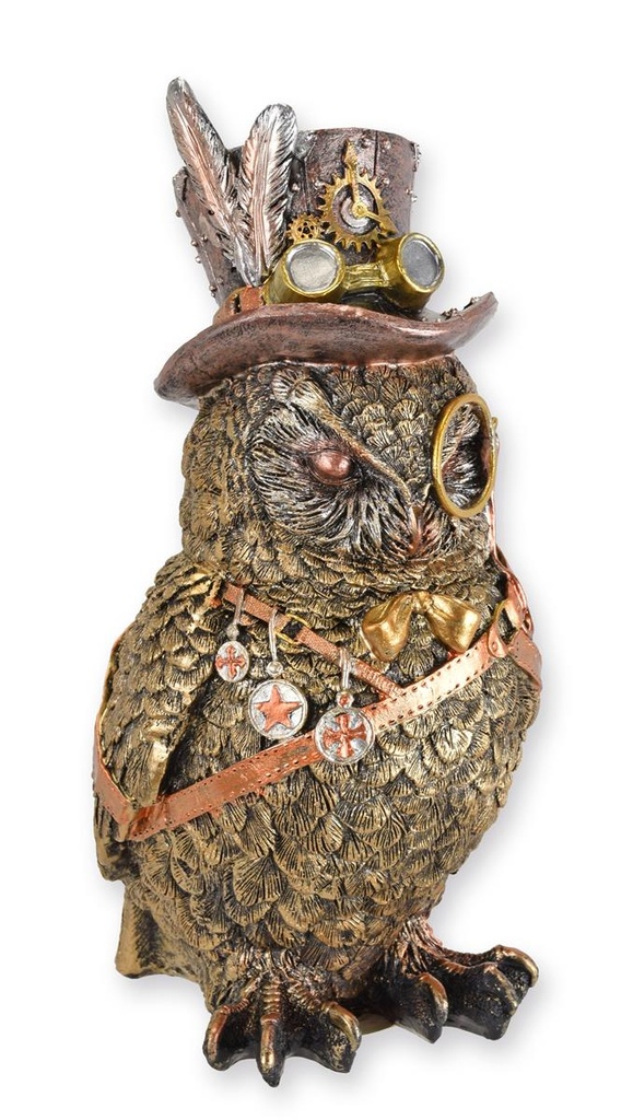 Figur Harz Steampunk Weise Eule