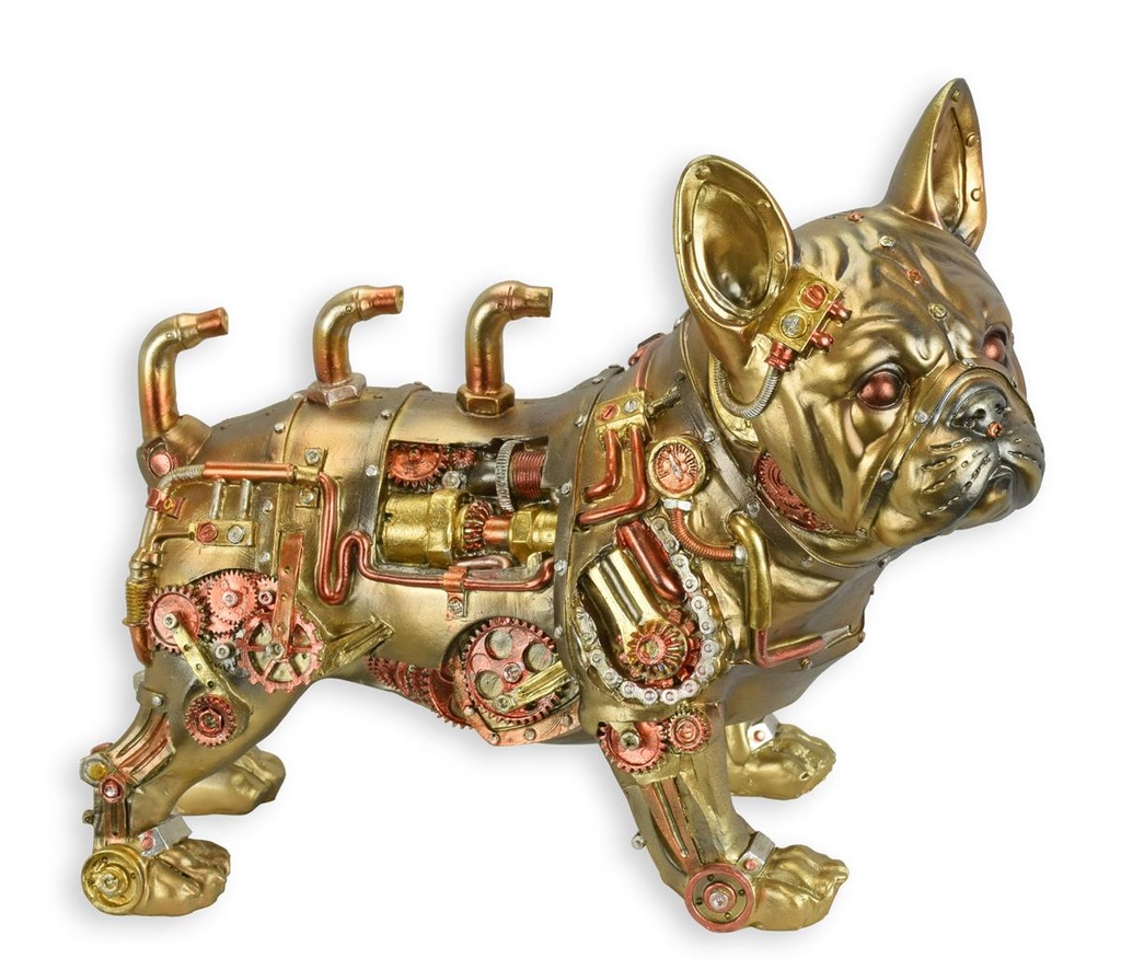 Figur Harz Steampunk Bulldogge