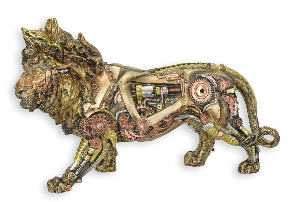 Figur Harz Steampunk Löwe