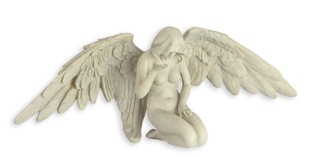 Figur Harz Engel mit Kapuze