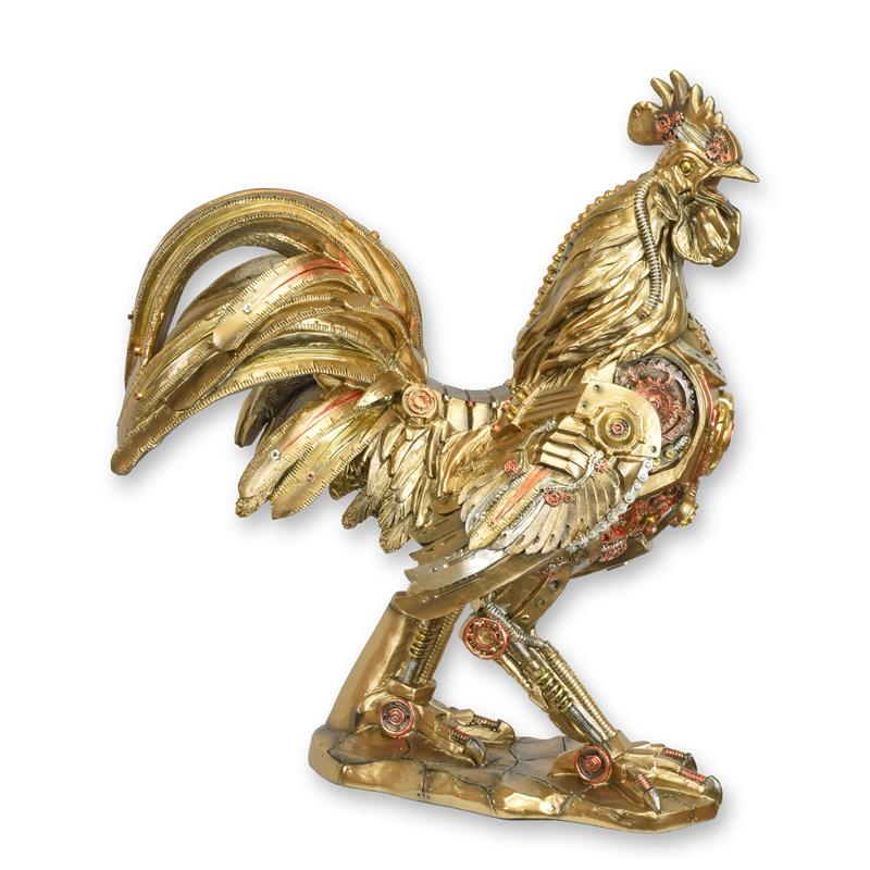 [LA-1816894] Figur Harz Steampunk Hahn