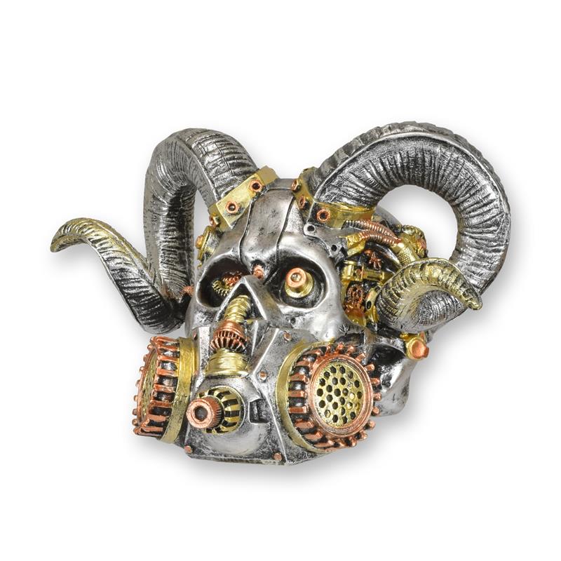 Figur Harz Steampunk Schädel