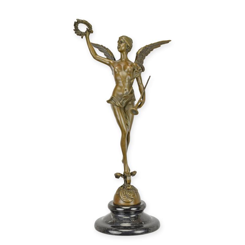 Bronzeskulptur Bronzefigur Geflügelter Sieg