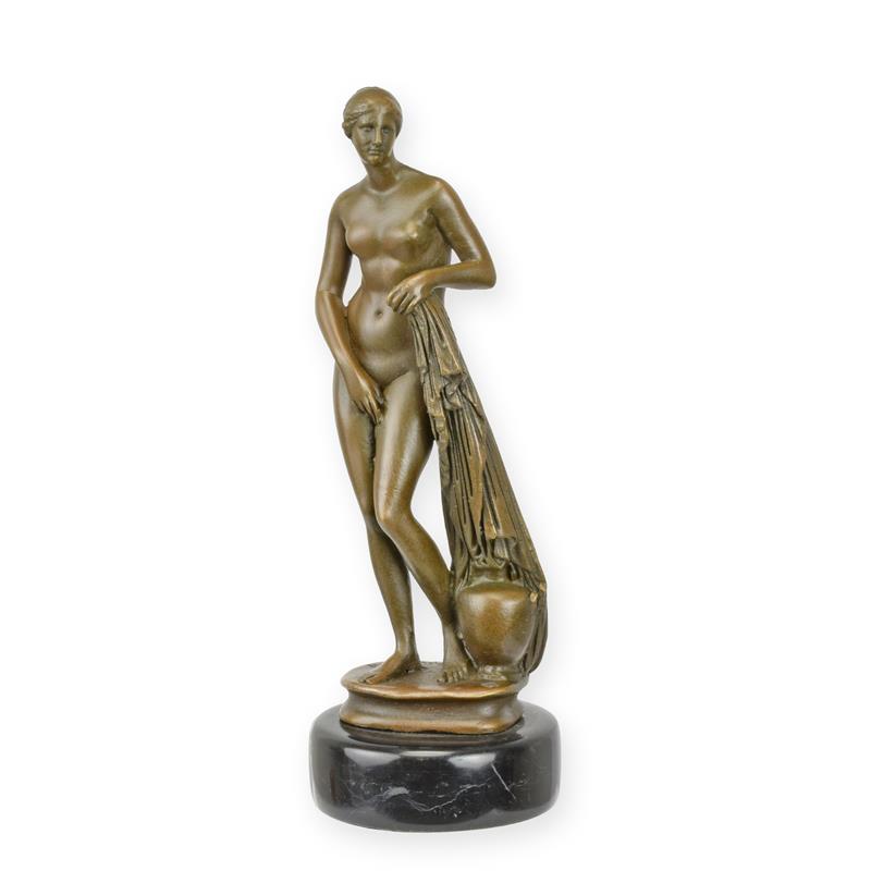 Bronzeskulptur Bronzefigur Weiblicher Akt