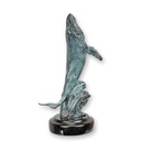 vianmo Bronzeskulptur Bronzefigur Buckelwal springend