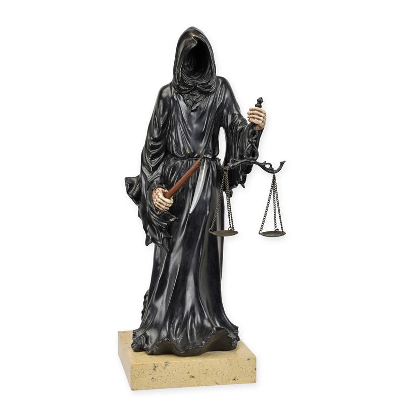 [LA-1816948] Bronzeskulptur Bronzefigur Der Sensenmann