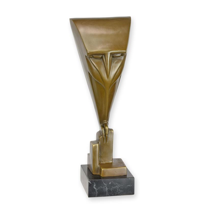 Bronzeskulptur Bronzefigur Art Déco Eule
