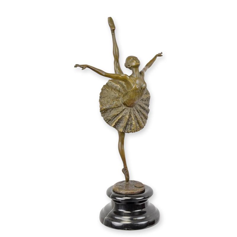 Bronzeskulptur Bronzefigur Ballerina