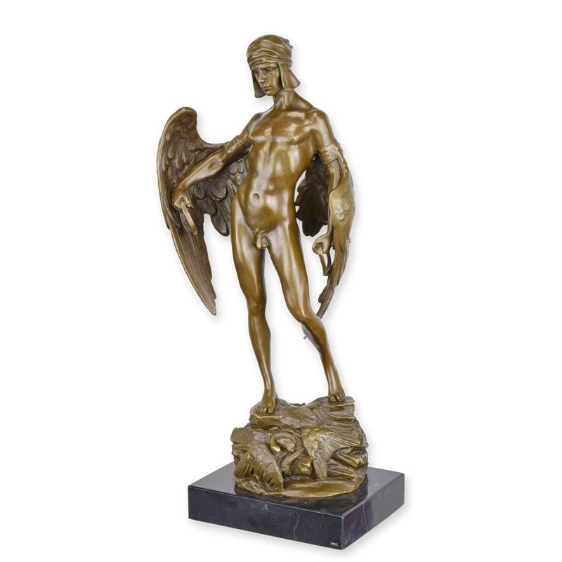 Bronzeskulptur Bronzefigur Ikarus