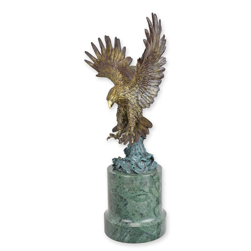 Bronzeskulptur Bronzefigur Adler