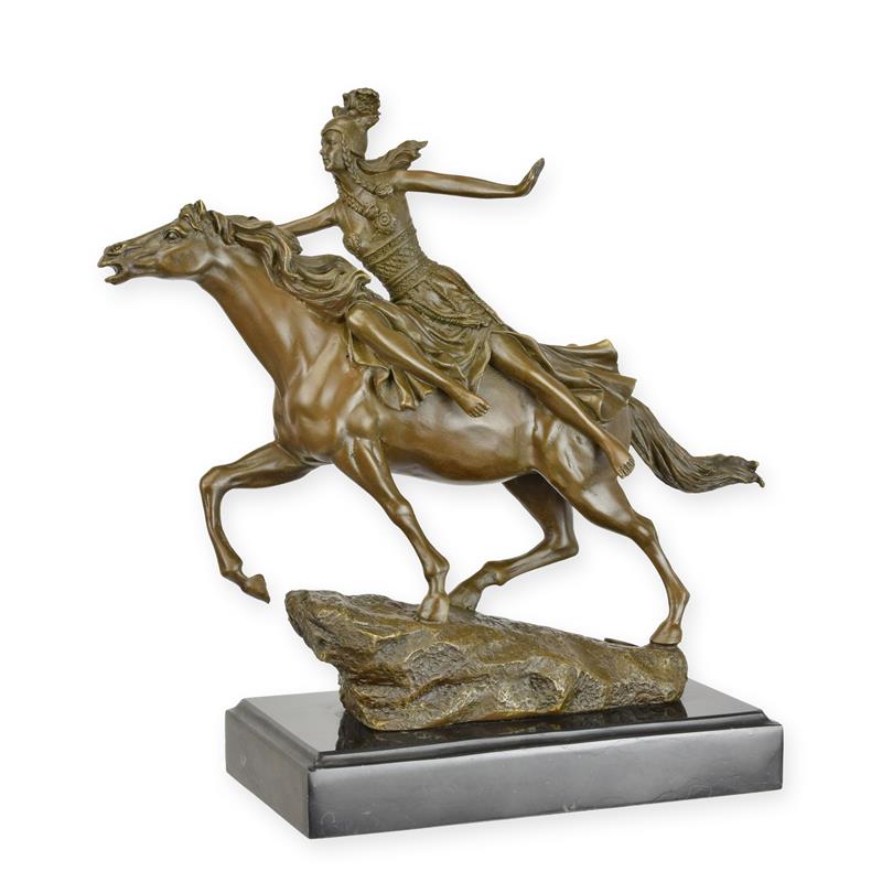 Bronzeskulptur Bronzefigur Walküre
