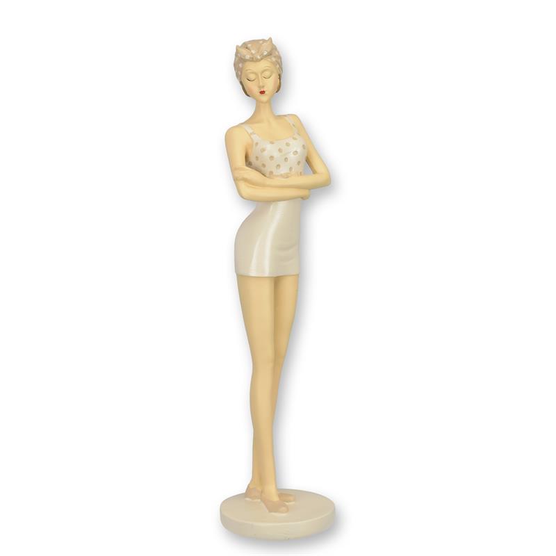 Figur Harz Retro Strandmädchen