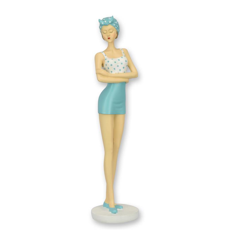 Figur Harz Retro Strandmädchen