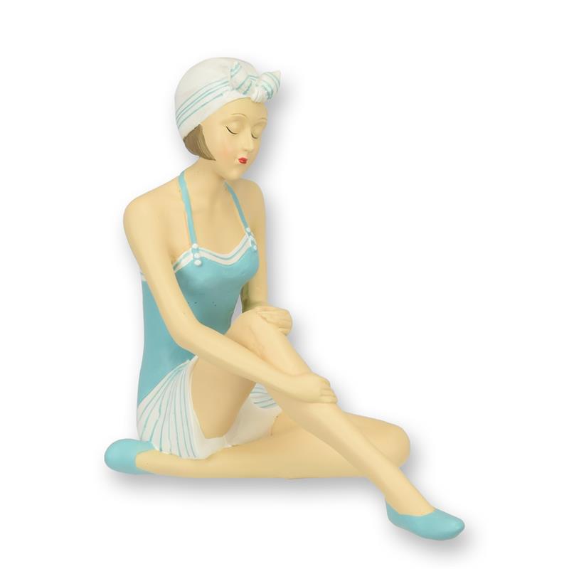 Figur Harz Retro Strandmädchen