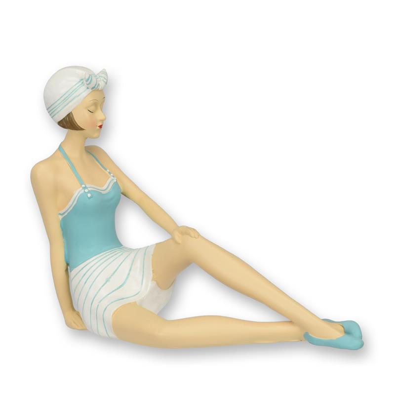 [LA-1817089] Figur Harz Retro Strandmädchen