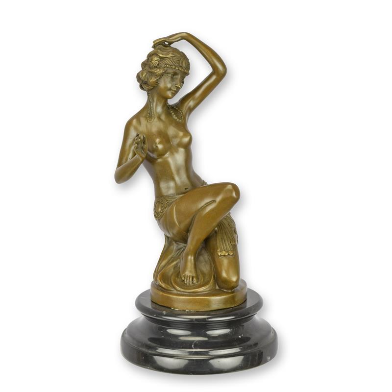 Bronzeskulptur Bronzefigur Orientalische Tänzerin