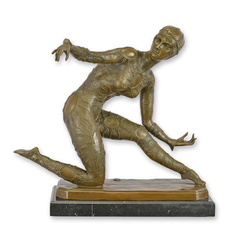 [LA-1817107] Bronzeskulptur Bronzefigur Seestern Tänzerin