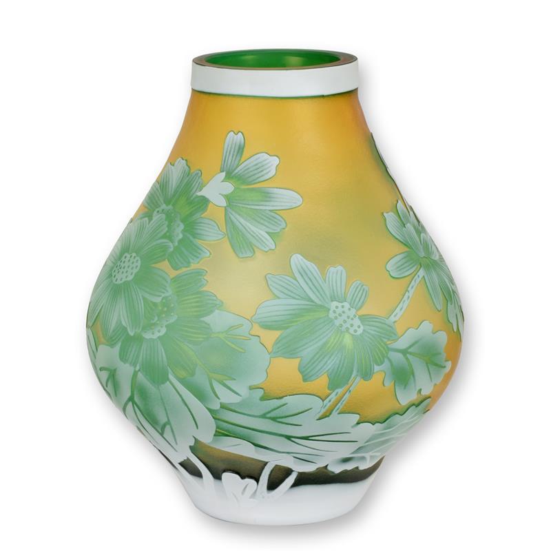 [LA-1817170] Vase Kameeglas 'Gänseblümchen'