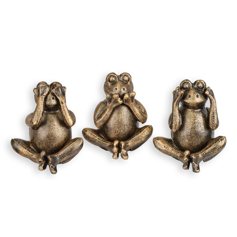 Figuren Gusseisen Frösche Nichts hören sehen sagen 3er Set