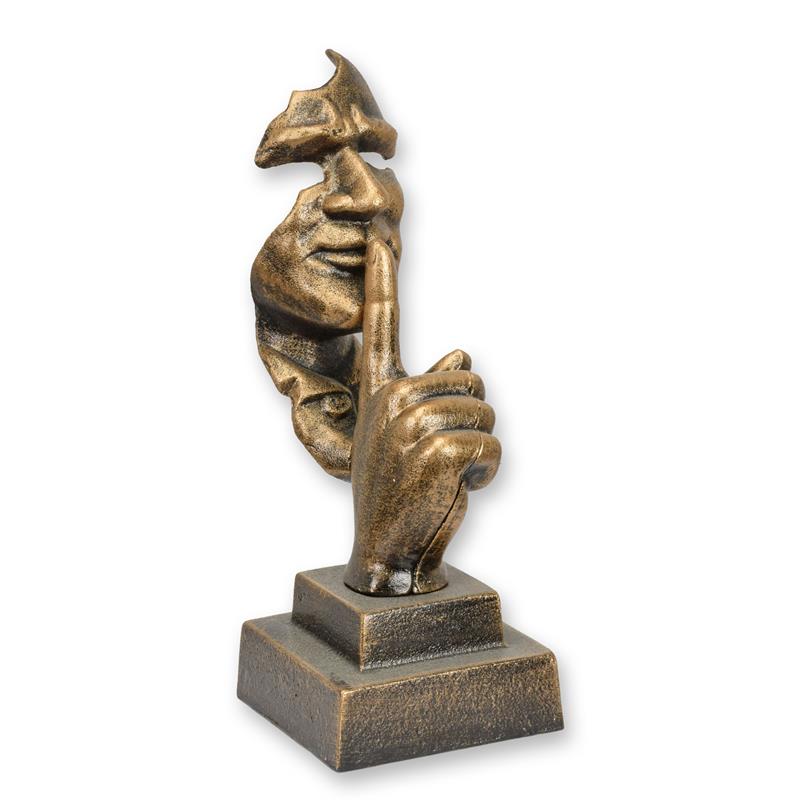 Skulptur Gusseisen Flüsterer