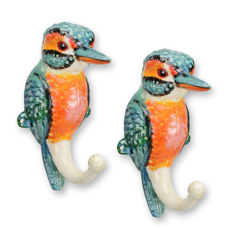 [LA-1817196] Kleiderhaken Gusseisen Kookaburra 2er Set