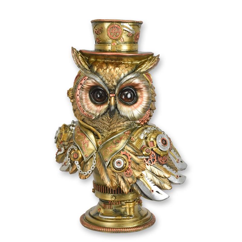 [LA-1817357] Figur Skulptur Büste Harz Steampunk Eule
