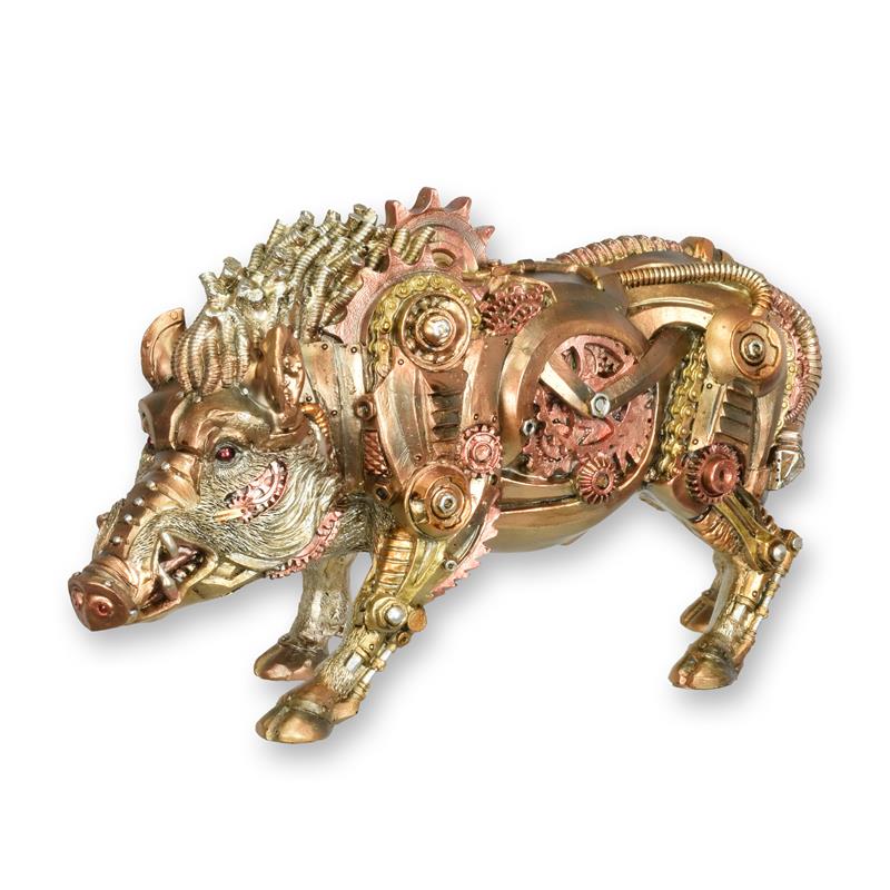Figur Harz Steampunk Wildschwein