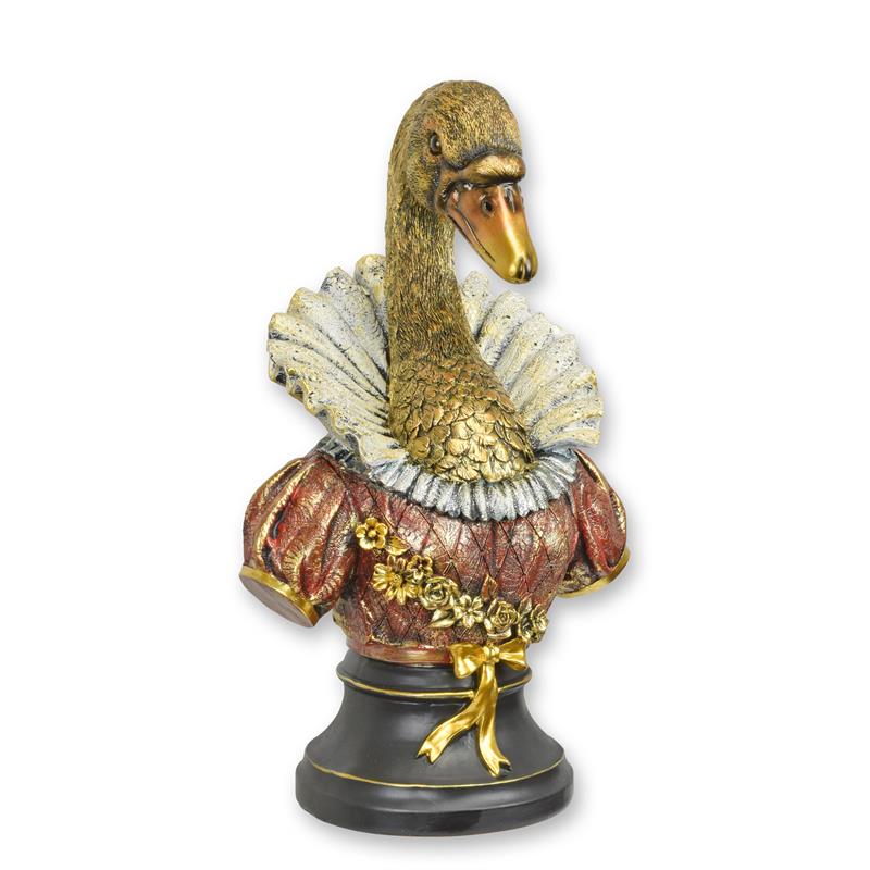 Figur Skulptur Büste Harz Schwan gekleidet
