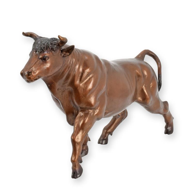 Bronzeskulptur Bronzefigur Stier