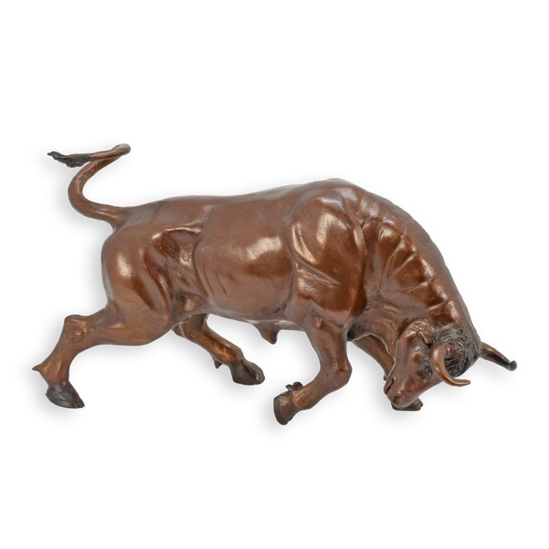 Bronzeskulptur Bronzefigur Stier