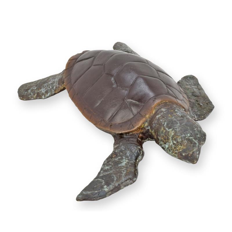 Bronzeskulptur Bronzefigur Schildkröte